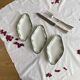 3 raviers petit plat de service terre de fer Saint Amand et Hamage