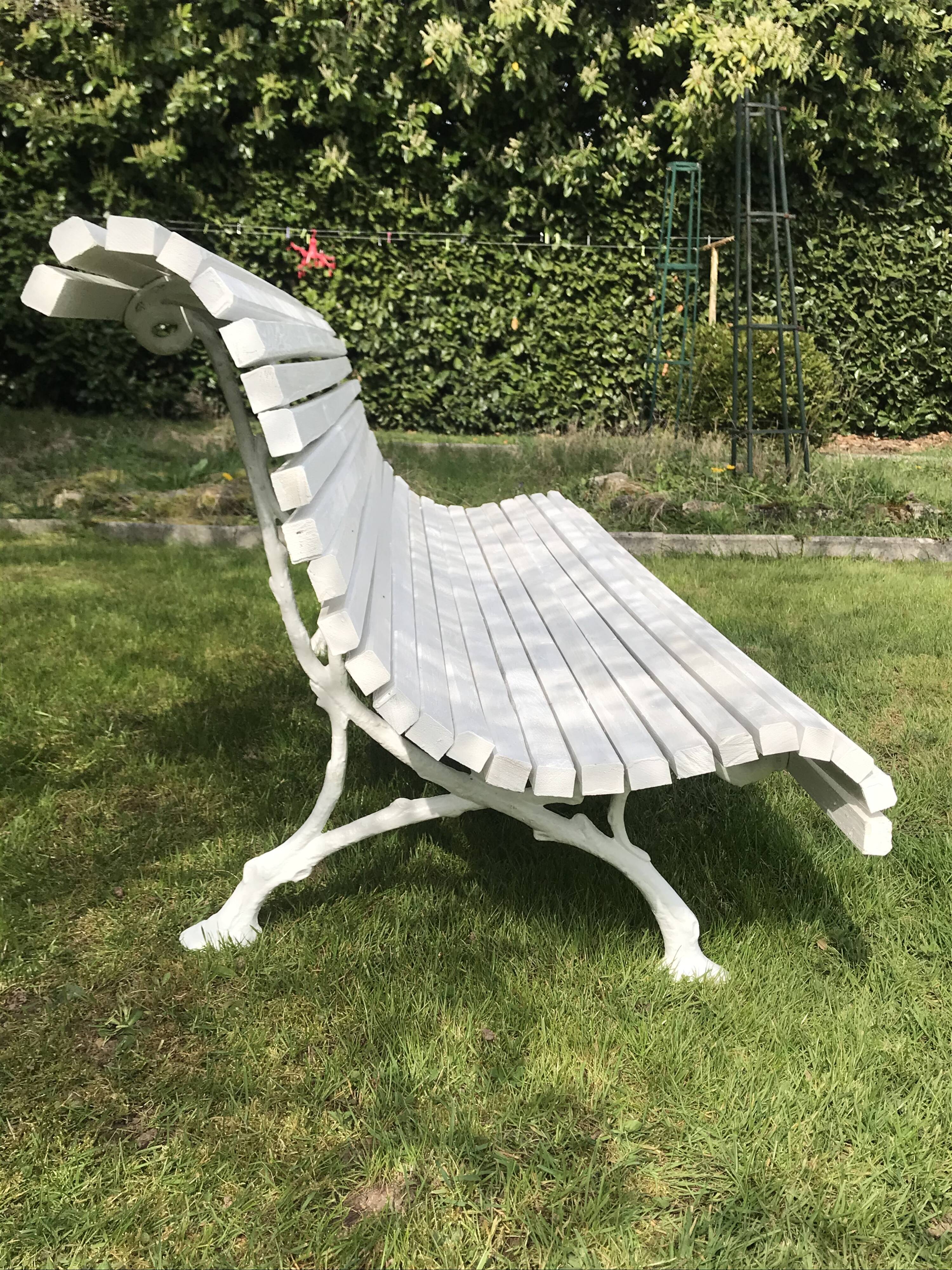 Garden bench Louisiana oak 2 m