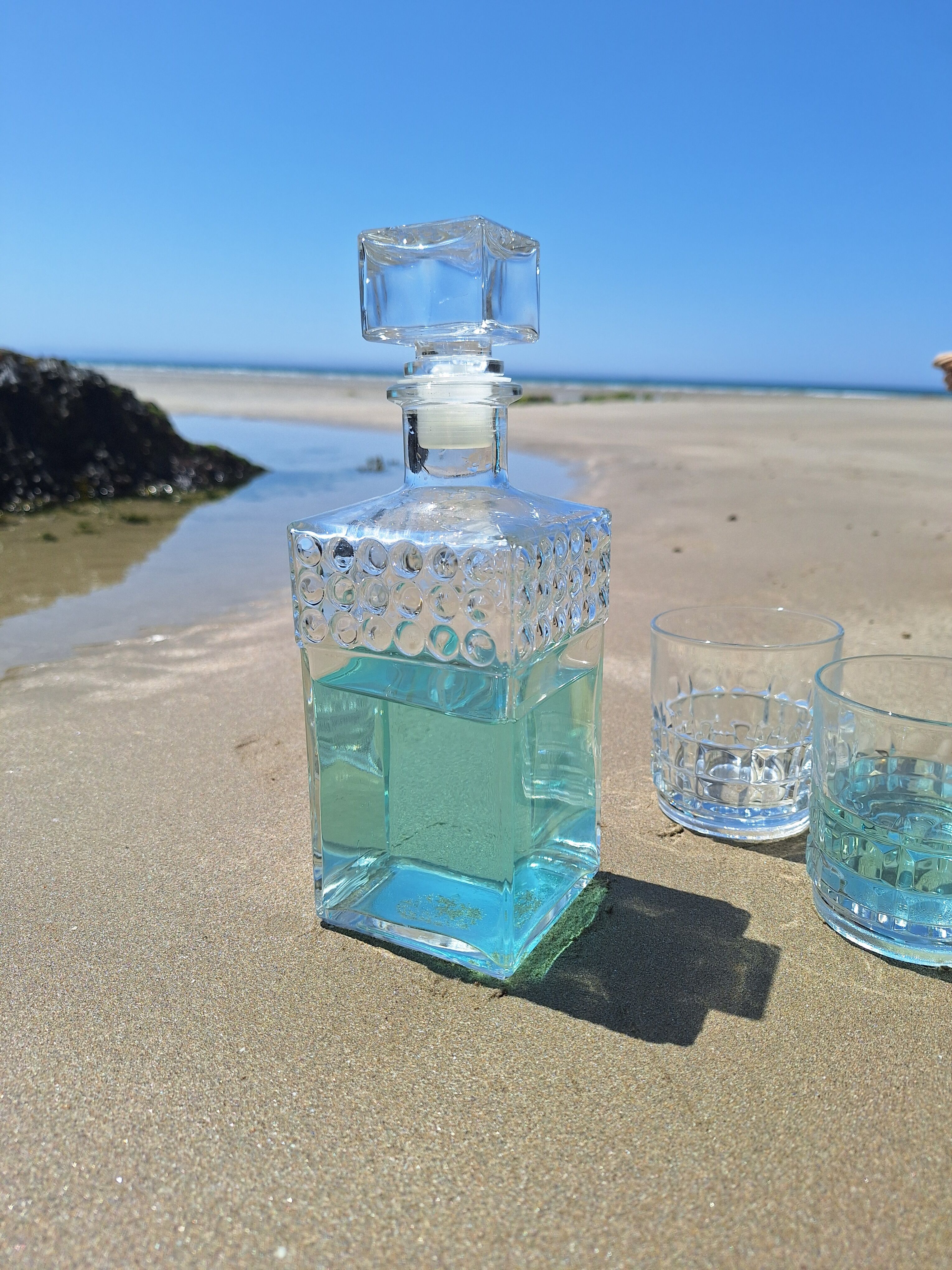 Glass whisky ball carafe