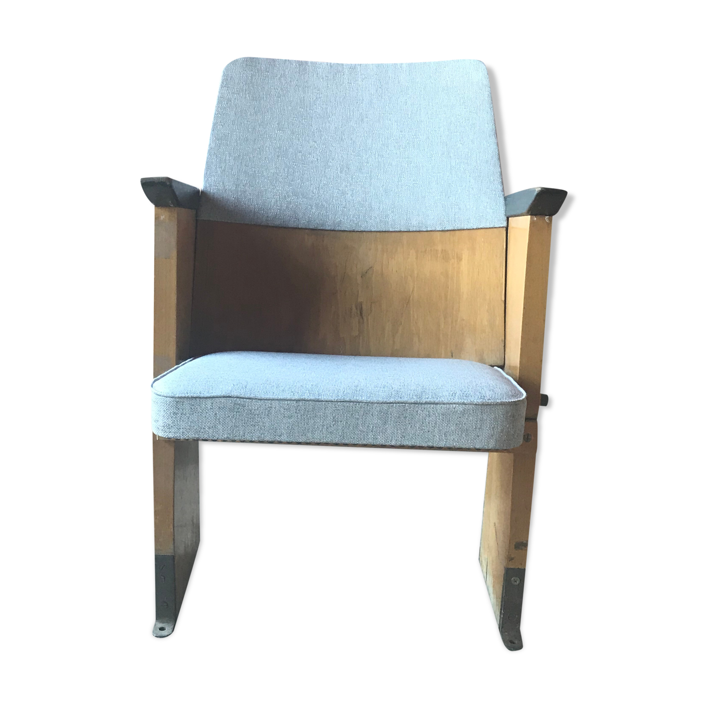 Mid-century hungarian 1-seater cinema bench from Szék és Faárúgyár, 1950s