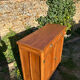 Vintage Parisian buffet in solid beech, hazelnut colour.