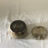 Sandstone box with lid signed Argans