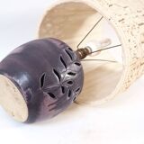 Ceramic and macramé lamp