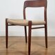 Set of 5 Niels O. Møller Model 75 dining chairs for J.L. Møllers Møbelfabrik