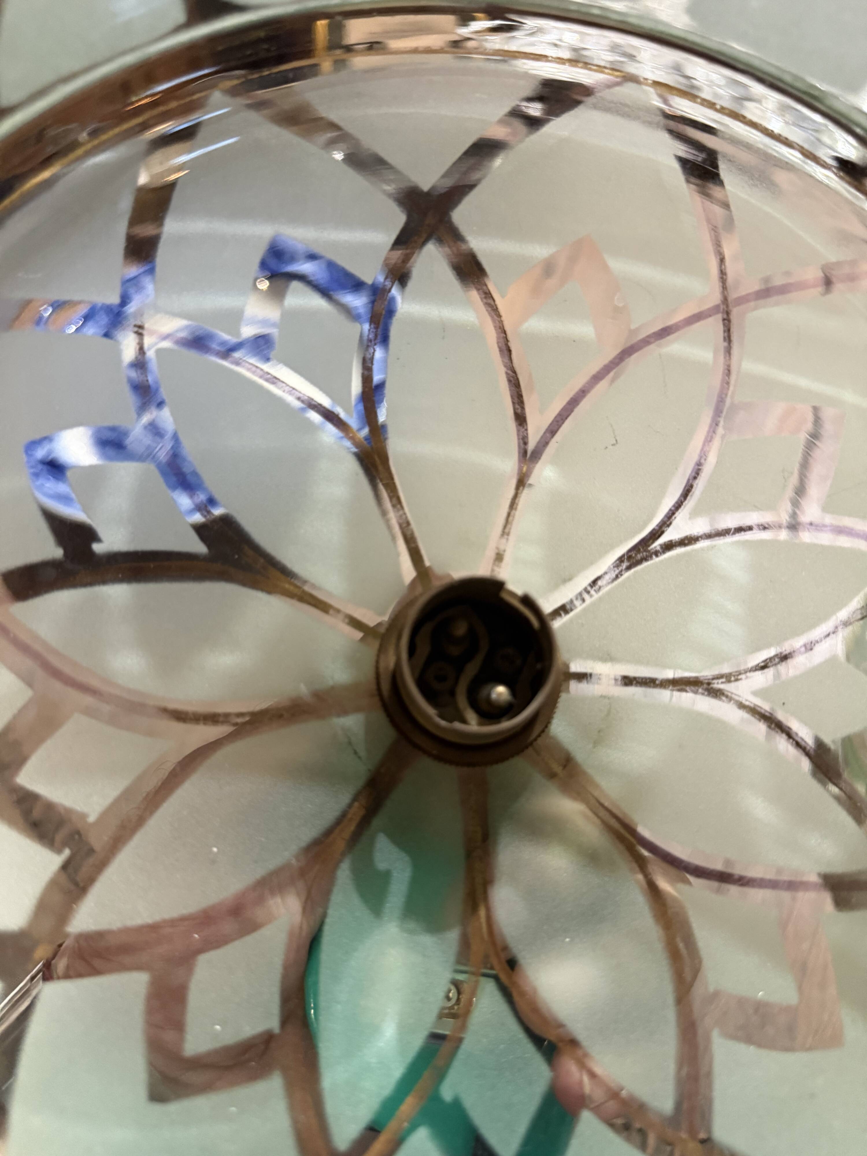 Set of 4 vintage ceiling sconces