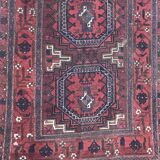 Antique tribal rug turkmen belutch 19th century handmade 104x237 cm