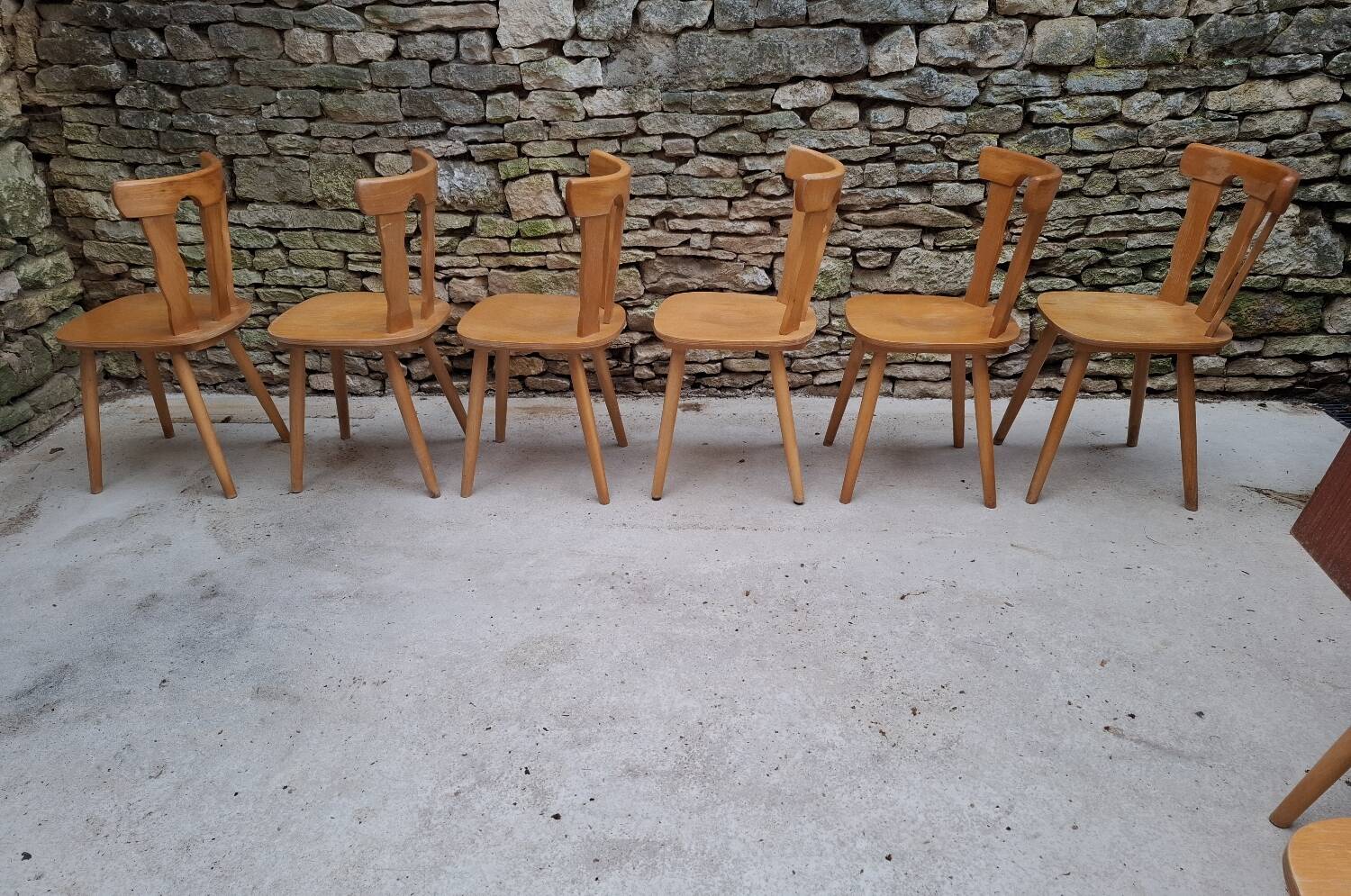Set of 12 bistro chairs