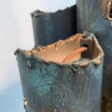 Brutalist Mid-Century Metal Pendant