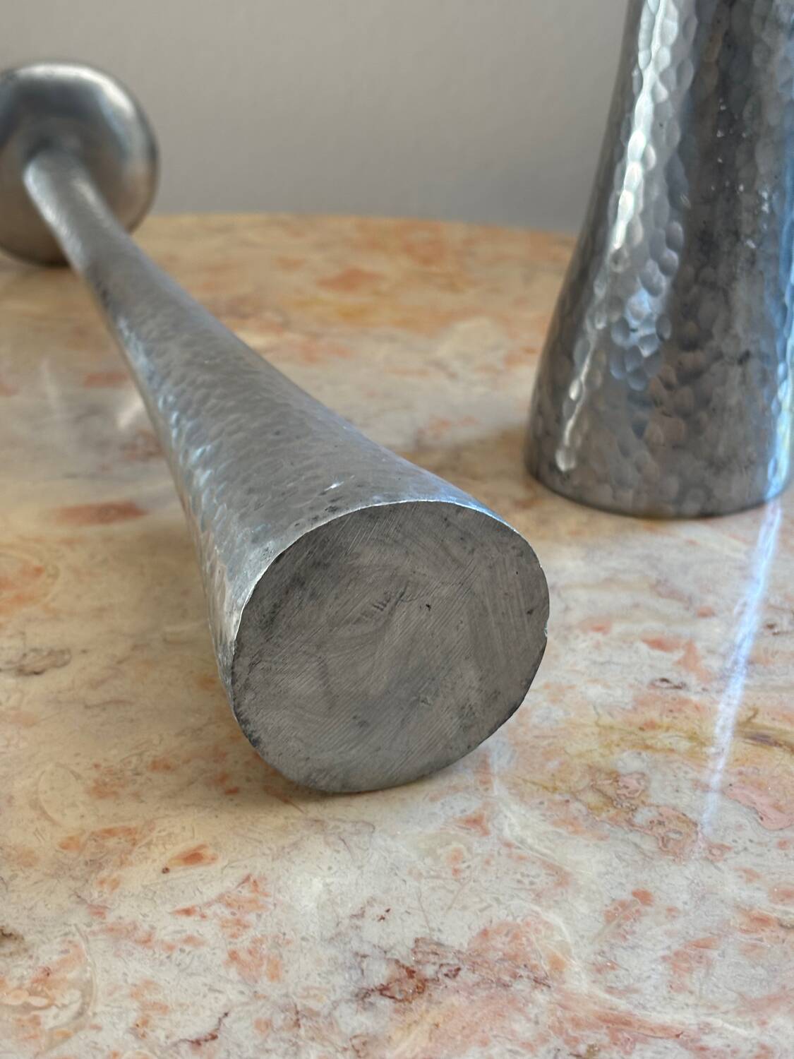 Cast aluminum candle holders