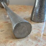 Cast aluminum candle holders