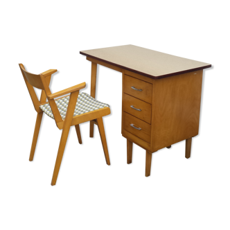 Scandinavian desk and armchair