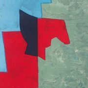 Serge Poliakoff: Red, green and blue composition, original lithograph
