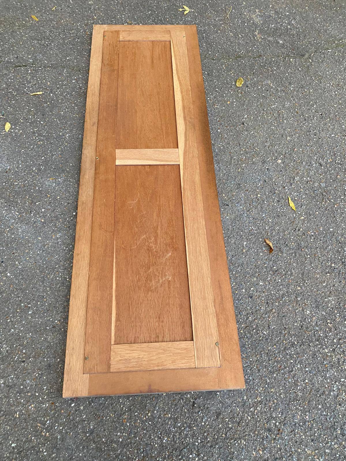 Miroir biseauté en chêne massif sculpté 50x165cm