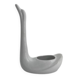 Swan-shaped ceramic flowerpot