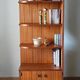 Vintage teak corner bookshelf