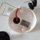 Wall lamp metal white and gold spot vintage