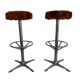 70s Faux Fur Stool