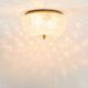 Large Mid-Century Bubble Glass Flush Mount/Ceiling Light by Helena Tynell for Limburg, Germany, 1960