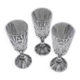 Baccarat Assas model, 3 wine glasses, crystal, signed, 17.9 cm, excellent condition.