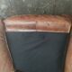 Club sofa 2 places in leather beautiful patina around 1980