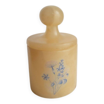 Jarre à couvercle en alabastre italien