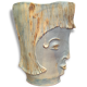 Enameled ceramic anthropomorphic vase France 1995
