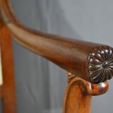 Paire de Fauteuils à Crosses en Acajou, époque Restauration – Début XIXe