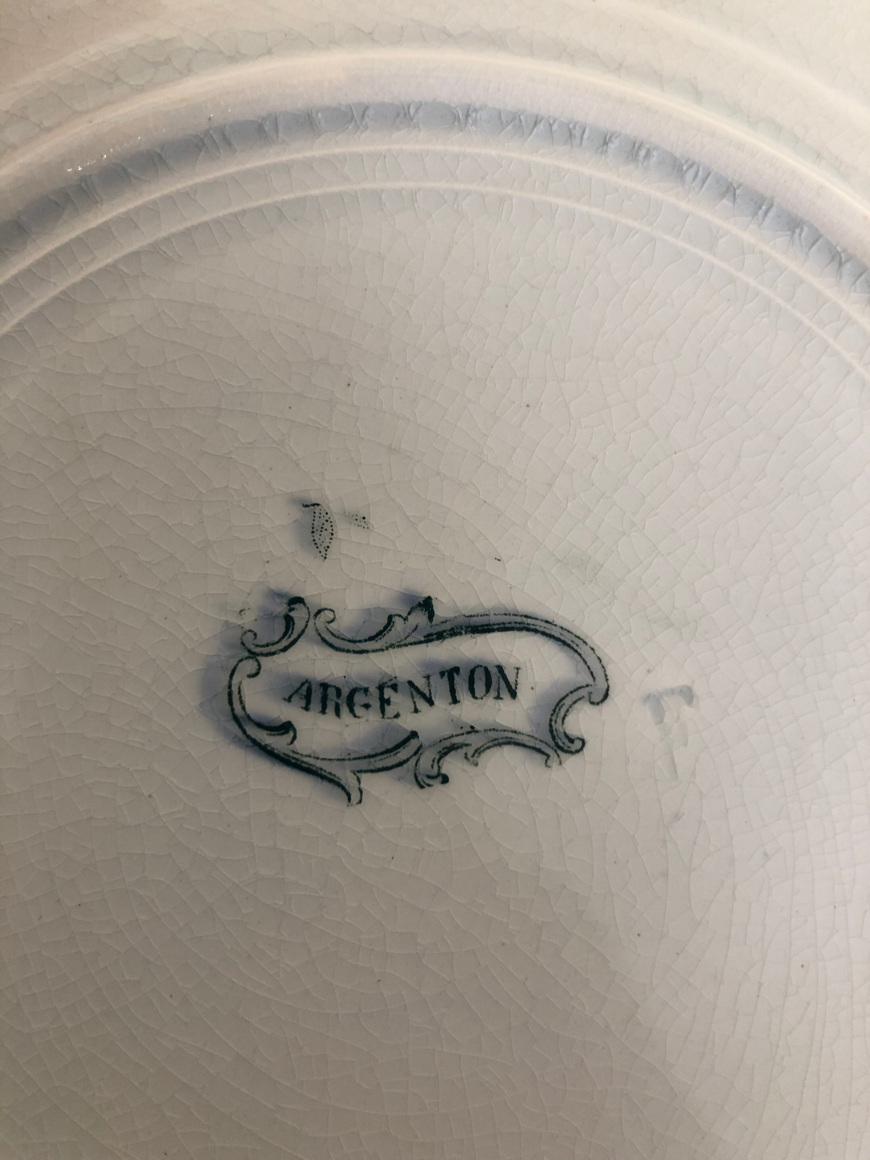 6 flat plates - Saint Amand - Argenton model