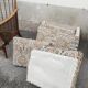 Paire de fauteuils vintage pieds compas et cannage