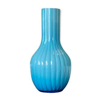 Vase cylindrique turquoise