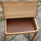 Wooden desk desk with locker