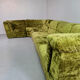 Canapé modulaire design vintage velours vert 'Groovy 70s'