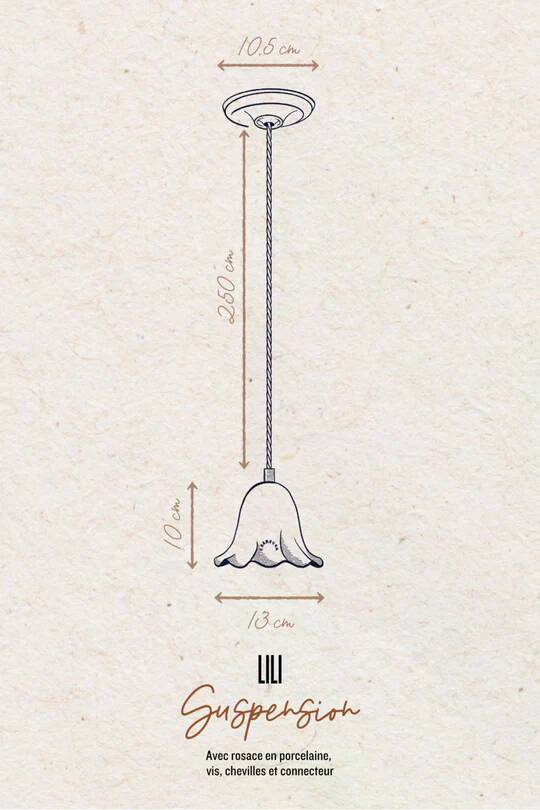 LILI - Biscuit Porcelain - Pendant Light