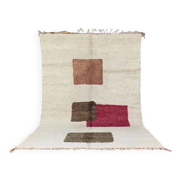 Tapis en laine pure artisanale Marocaine colorés taille 150 x 250 cm