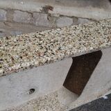 Evier ancien ciment granité