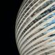 Vintage Swirl Murano pendant lamp, Italy, 1970s