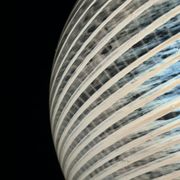 Vintage Swirl Murano pendant lamp, Italy, 1970s