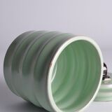 Art Deco Celadon Glazed Lidded Jar by Einar Luterkort for Upsala‑Ekeby, 1930s