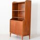 Scandinavian teak bookcase with hinged doors