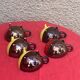 5 cups and 5 saucers signed Luc vallauris vintage