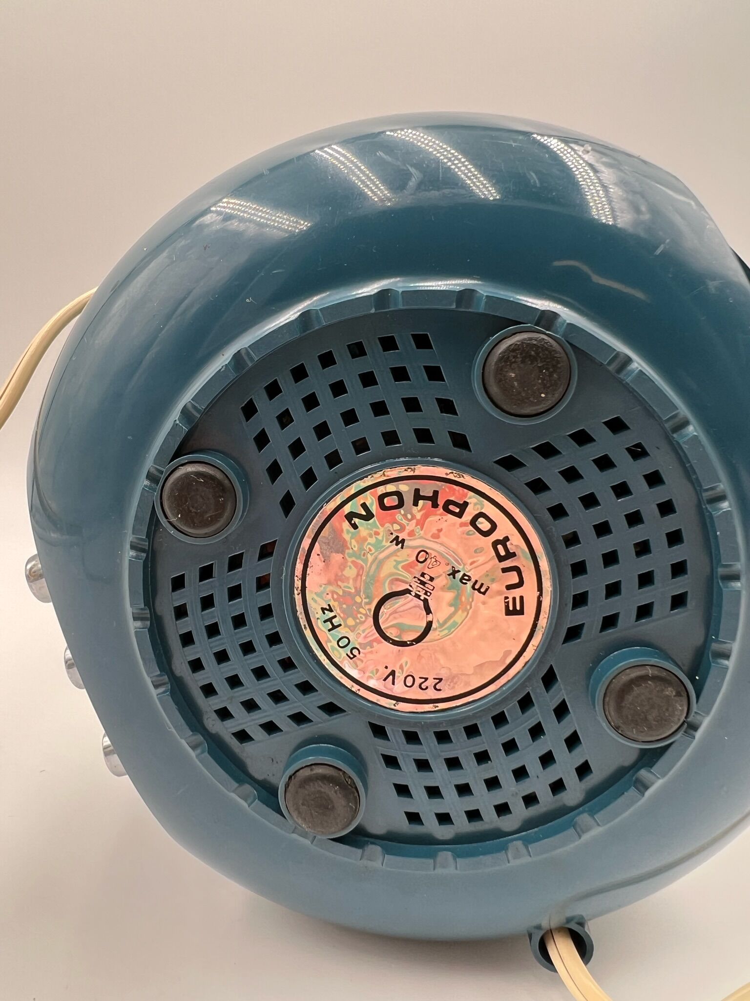 Europhon space age lamp Adriano Rampoldi design, mid century radio