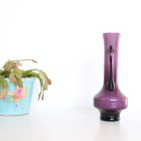 Purple opaline vase