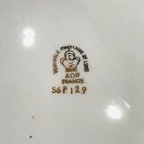 Golden dessert service with fine gold porcelain from Royal ADP