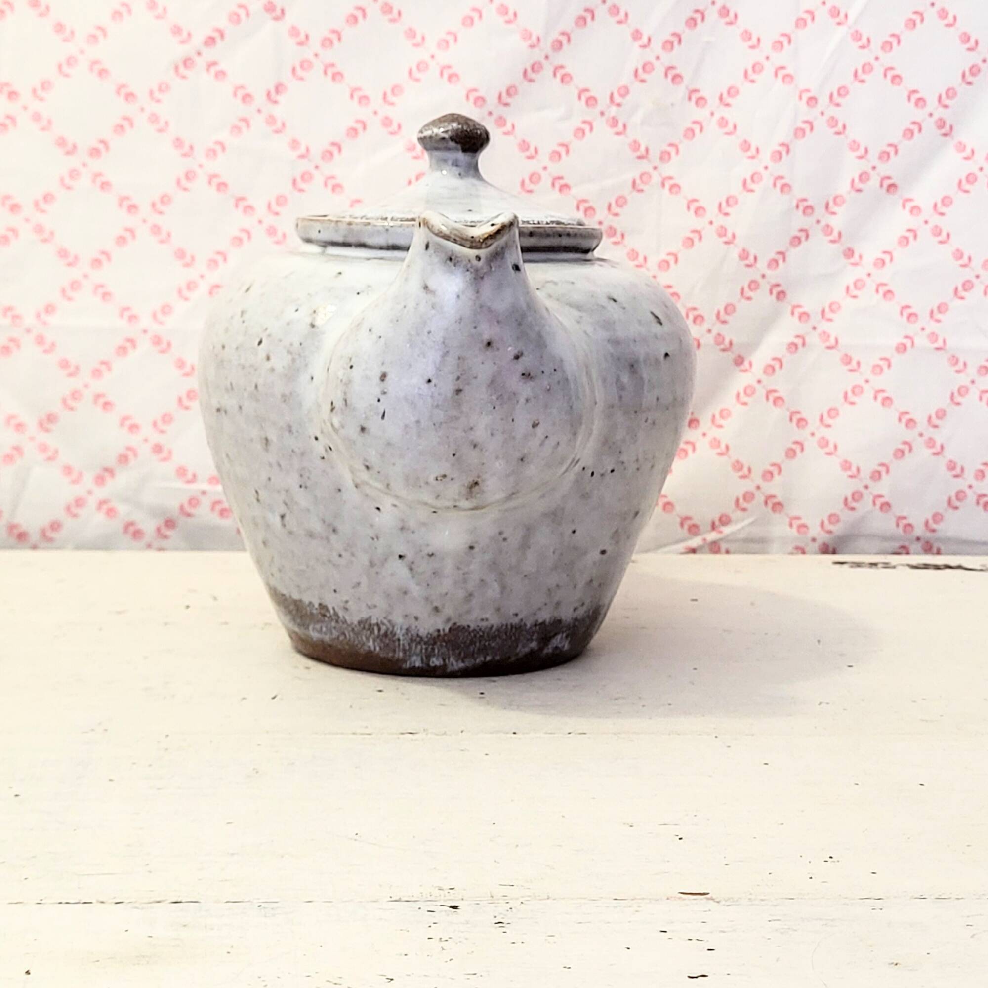 Handcrafted teapot in Berry stoneware, Vallée Noire pottery, 50cl