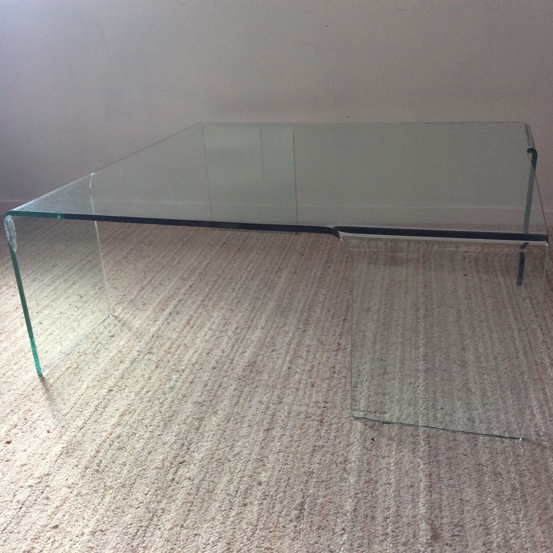 Tempered glass design coffee table