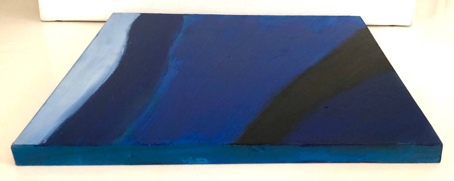 Blue abstract painting