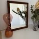 Vintage art deco / art nouveau wooden mirror