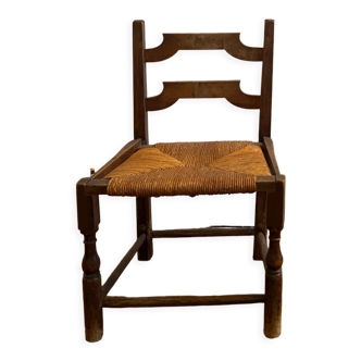 Wooden low chair