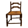 Chaise basse en bois