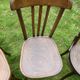 Set of 8 mismatched bistro chairs